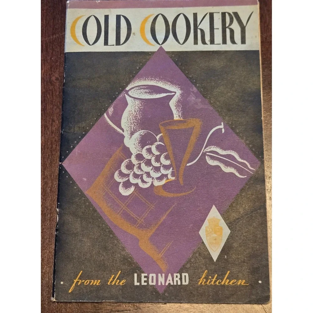 Vintage Leonard Cold Cookery Cookbook‎ Mary Lee Gordon Detroit Refrigerator Co